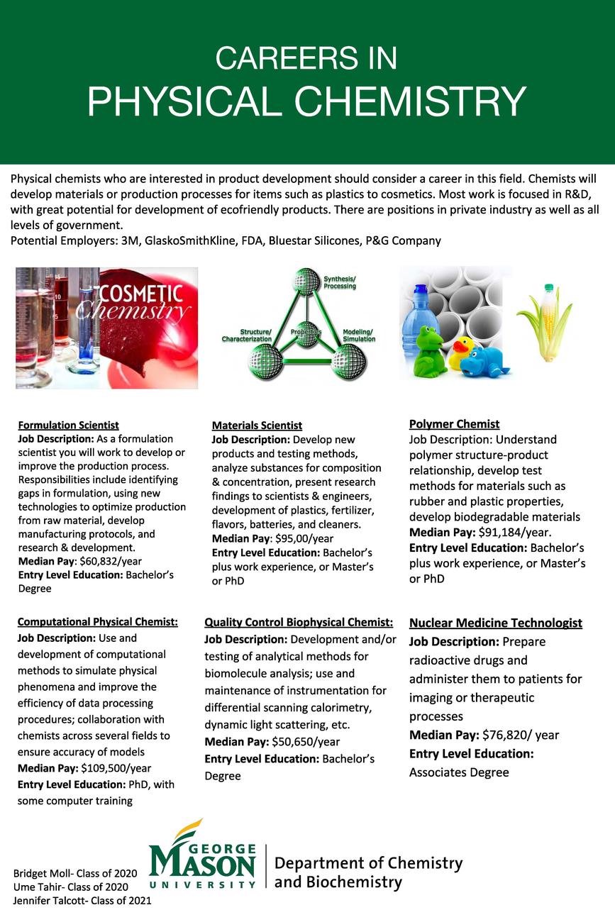 Career Paths | GMU College Of Science